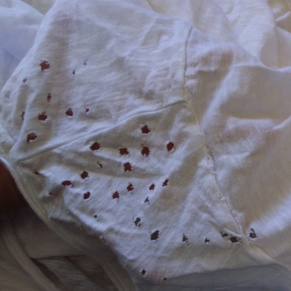 Magnolia Pearl Hanalei T True new boyfriend white t-shirt top one size t… - Picture 12 of 16